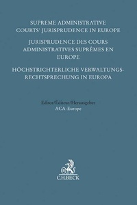 Abbildung von: Höchstrichterliche Verwaltungsrechtsprechung in Europa - C.H.BECK
