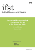 Cover: Deutsche Abkommenspolitik