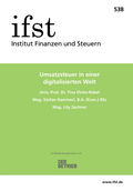 Cover: Umsatzsteuer in einer digitalisierten Welt - Finanzen u. Steuern