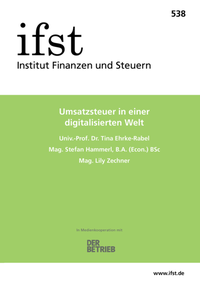 Abbildung von: Umsatzsteuer in einer digitalisierten Welt - Finanzen u. Steuern
