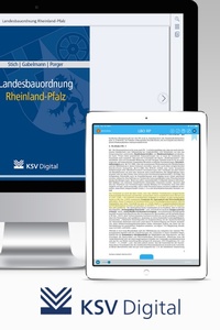 Abbildung von: Landesbauordnung Rheinland-Pfalz (digital) - Kommunal- und Schul-Verlag