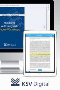Abbildung von: Kommunalverfassungsrecht Baden-Württemberg (digital) - Kommunal- und Schul-Verlag
