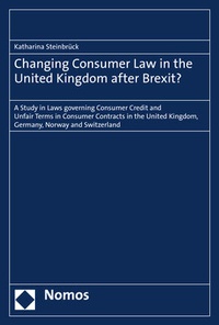Abbildung von: Changing Consumer Law in the United Kingdom after Brexit? - Nomos