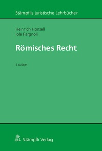 Enlarge image Cover: Römisches Recht - Stämpfli Verlag