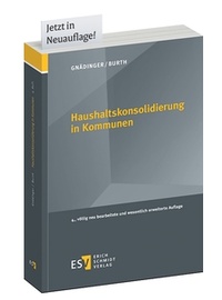 Enlarge image Cover: Haushaltskonsolidierung in Kommunen - Erich Schmidt Verlag
