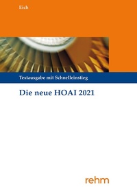 Abbildung von: Die neue HOAI 2021 - Rehm