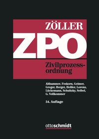 Abbildung von: Zivilprozessordnung: ZPO - Otto Schmidt Verlag