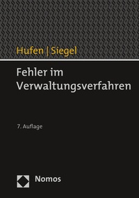 Abbildung von: Fehler im Verwaltungsverfahren - Nomos