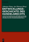 Cover: Entwicklungsgeschichte des Handelsrechts - De Gruyter