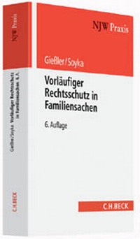 Abbildung von: Vorläufiger Rechtsschutz in Familiensachen - C.H.BECK