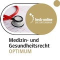 Bild: beck-online. Medizin- und Gesundheitsrecht Optimum  - C.H.BECK