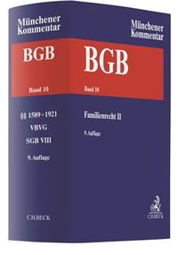 Abbildung von: Münchener Kommentar zum Bürgerlichen Gesetzbuch: BGB - Band 10 - C.H.BECK