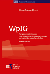 Abbildung von: WpIG - Erich Schmidt Verlag