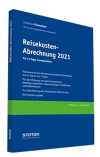 Abbildung von: Reisekosten-Abrechnung 2021, für 1-7 Tage, Formularblock - Stollfuß