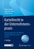 Cover: Kartellrecht in der Unternehmenspraxis - Springer Gabler