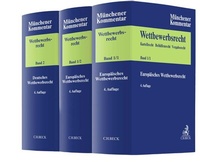 Abbildung von: Münchener Kommentar zum Wettbewerbsrecht: Band 1/1 und Band Band 1/2 + Band 2 - C.H.BECK