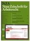 Abbildung: "NZA Neue Zeitschrift für Arbeitsrecht"