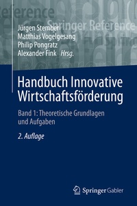 Abbildung von: Handbuch Innovative Wirtschaftsförderung - Springer Gabler