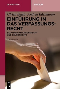 Abbildung von: Einführung in das Verfassungsrecht - De Gruyter
