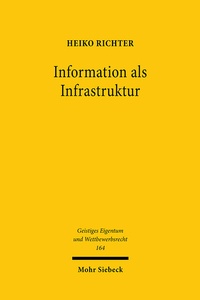 Abbildung von: Information als Infrastruktur - Mohr Siebeck