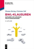 Cover: BWL-Klausuren - De Gruyter Oldenbourg