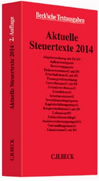 Abbildung von: Aktuelle Steuertexte 2014 - C.H.BECK