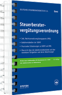 Abbildung von: Steuerberatervergütungsverordnung - Stollfuß