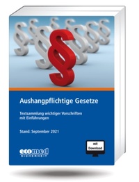 Abbildung von: Aushangpflichtige Gesetze - ecomed Storck