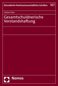 Abbildung von: Gesamtschuldnerische Vorstandshaftung - Nomos
