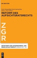 Abbildung von: Reform des Aufsichtsratsrechts - De Gruyter