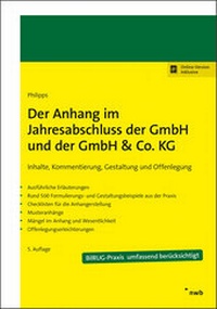 Abbildung von: Der Anhang im Jahresabschluss der GmbH und der GmbH & Co. KG - NWB