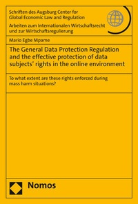 Abbildung von: The General Data Protection Regulation and the effective protection of data subjects' rights in the online environment - Nomos