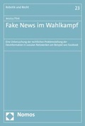 Cover: Fake News im Wahlkampf - Nomos