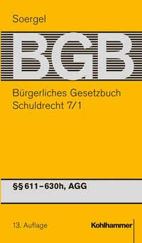Bild: Bürgerliches Gesetzbuch mit Einführungsgesetz und Nebengesetzen (BGB) - Band 9/1 - Kohlhammer