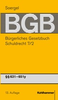 Cover: B&uuml;rgerliches Gesetzbuch mit Einf&uuml;hrungsgesetz und Nebengesetzen (BGB) - Band 9/2 - Kohlhammer