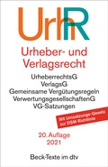 Cover: Urheber- und Verlagsrecht: UrhR - dtv
