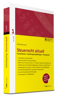 Abbildung von: Steuerrecht aktuell 1/2021 - NWB
