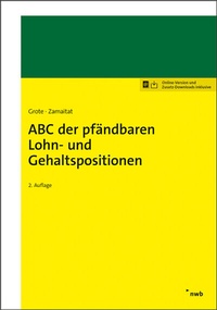 Enlarge image Cover: ABC der pfändbaren Lohn- und Gehaltspositionen - NWB