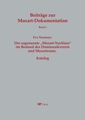 Cover: Der sogenannte "Mozart-Nachlass" im Bestand des Dommusikvereins und Mozarteums. Katalog - Carus-Verlag