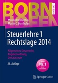 Cover: Steuerlehre 1 Rechtslage 2014 - Springer Gabler