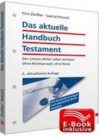 Abbildung von: Das aktuelle Handbuch Testament - Walhalla