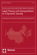 Cover: Legal Theory and Interpretation in a Dynamic Society - Nomos