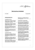 Abbildung von: Sächsisches Amtsblatt mit Amtlicher Anzeiger - SV Saxonia Verlag