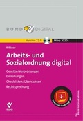 Cover: Arbeits- und Sozialordnung digital 22.0 - Bund-Verlag