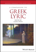 Cover: A Companion to Greek Lyric - Wiley