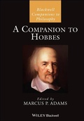 Cover: A Companion to Hobbes - Wiley