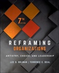 Cover: Reframing Organizations: Artistry, Choice, and Leadership - Wiley