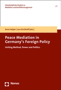 Cover: Peace Mediation in Germany's Foreign Policy - Nomos