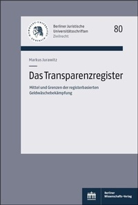 Abbildung von: Das Transparenzregister - Berliner Wissenschafts-Verlag