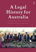 Cover: A Legal History for Australia - Hart Publishing